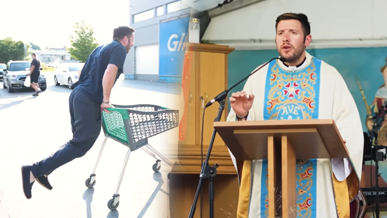 Slovenski župnik Martin Golob pokazal, kako preživlja svoj teden