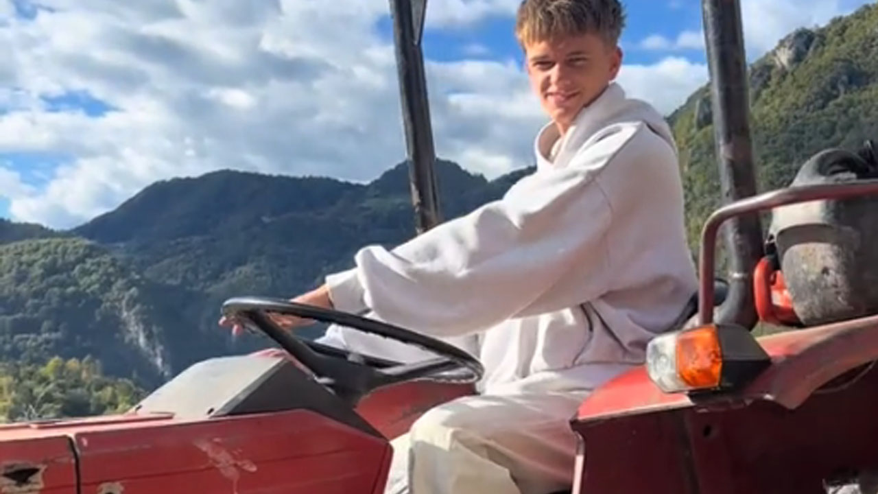 Mark Barzić je pokazal, kako opravlja delo na kmetiji