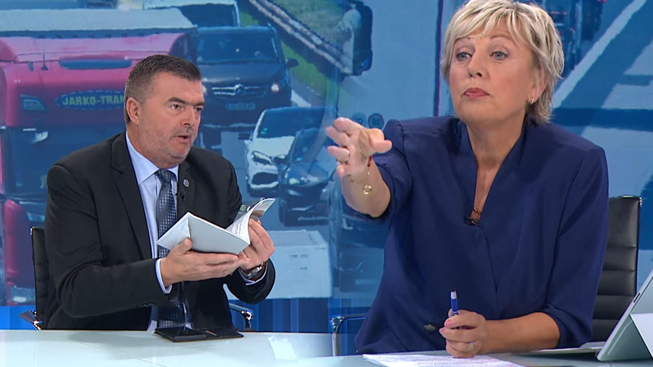 V oddaji Odmevi je Peter Pišek opozoril, da avtoprevozniki ne zmorejo več, gospodarstvo pa ni več konkurenčno