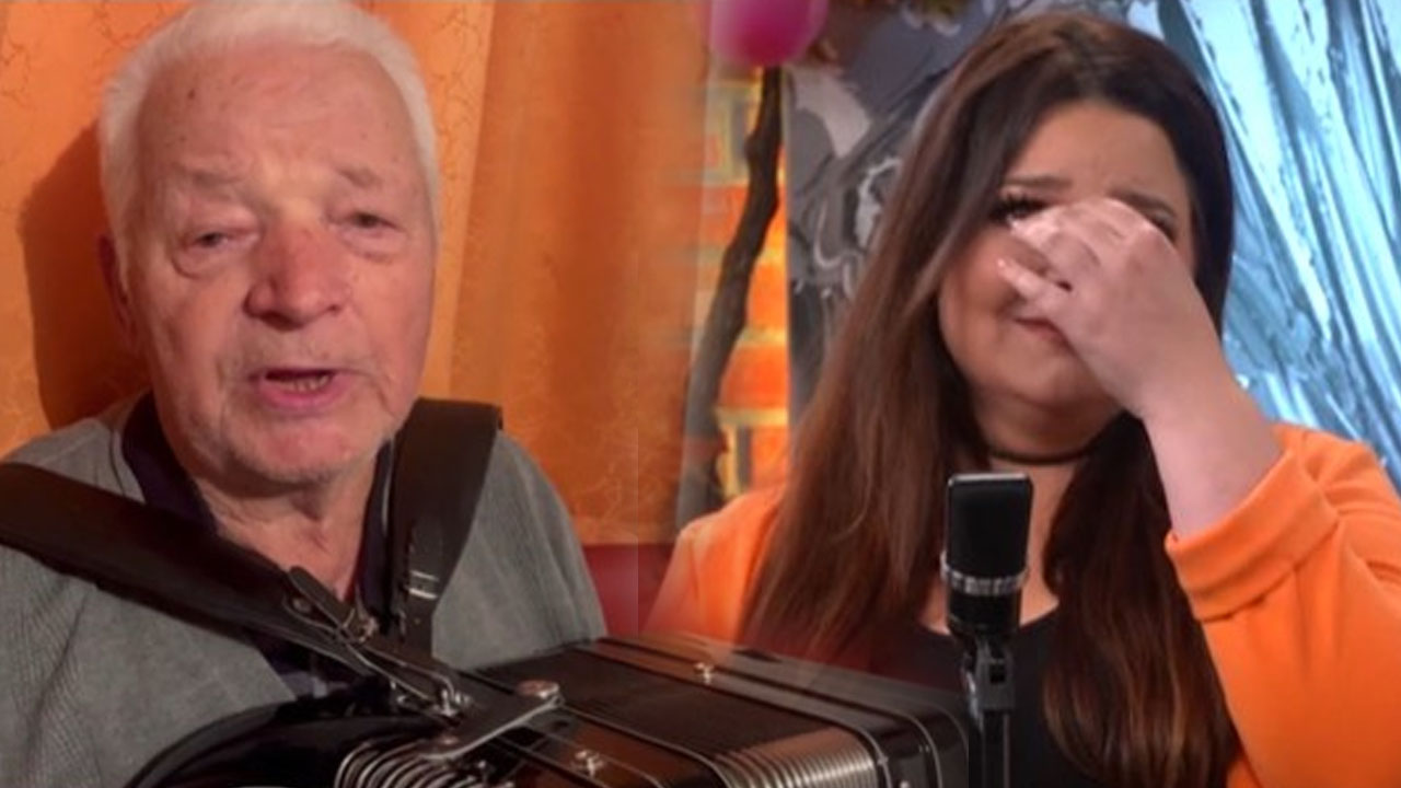 Dedek je do solz ganil Evo Šolinc, voditeljico na Radiu Veseljak, ki odhaja na porodniški dopust