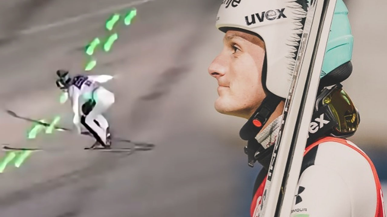 Domen Prevc na sobotnih kvalifikacijah uprizoril nemogoč skok