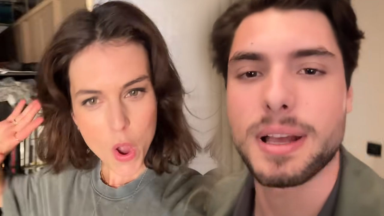 Lea Mihevc in Svit Stefanija, ki v seriji Nemirna kri igrata Saro in Lukasa