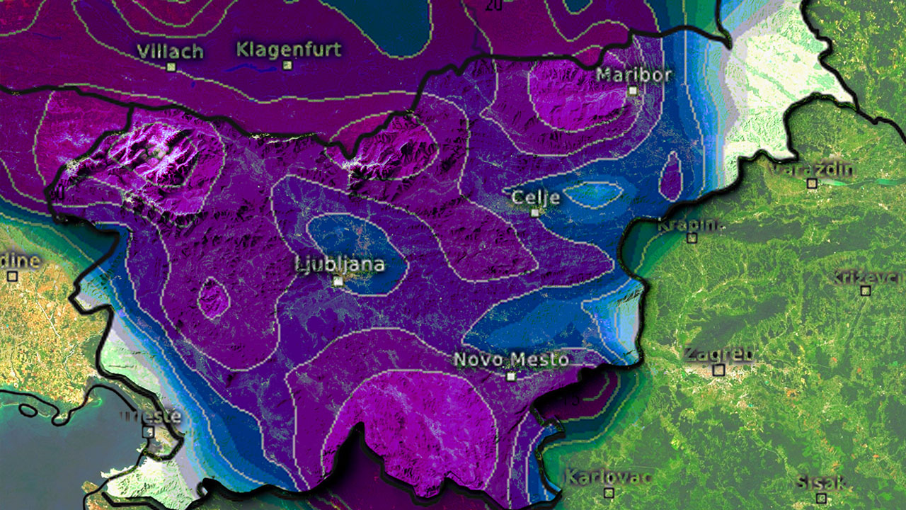 Predvidena napoved snega za božič v Sloveniji