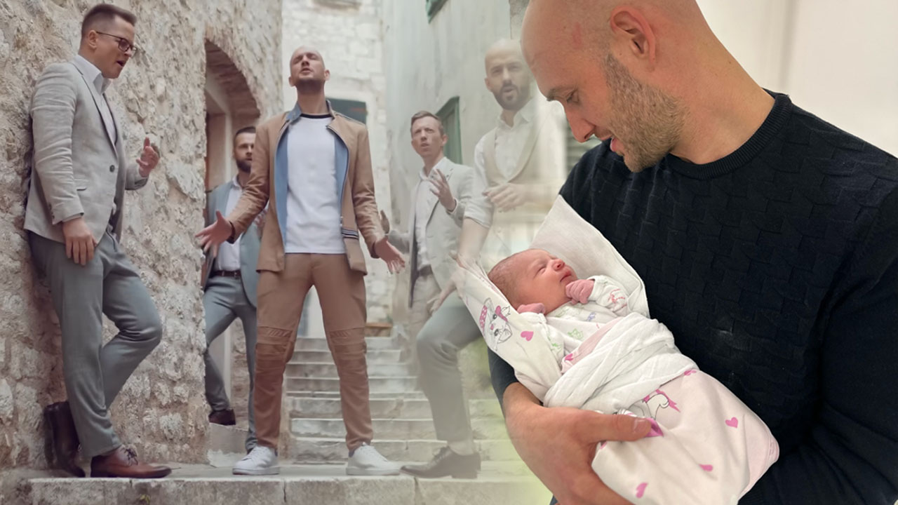 Hrvaškemu pevcu Marku Škugorju se je točno ob polnoči rodila hčerka