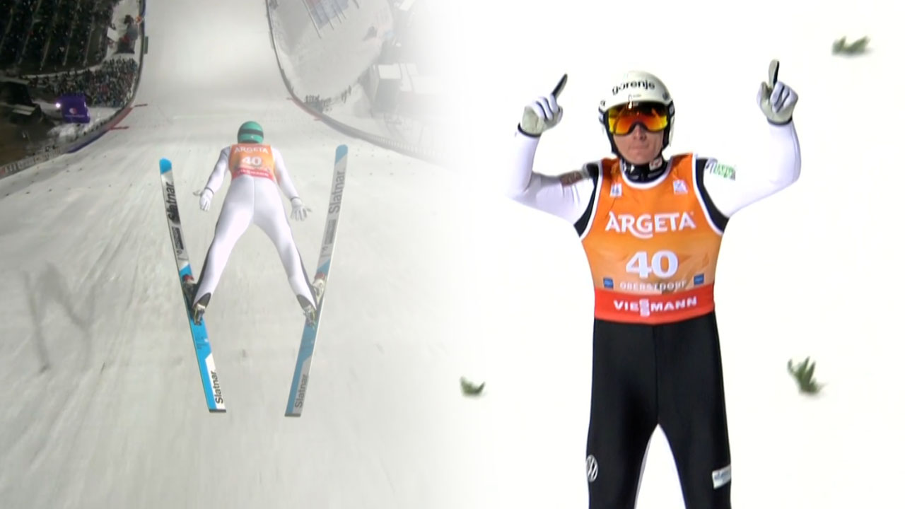 Domen Prevc vodi po prvih dveh serijah za naslov svetovnega prvaka v poletih