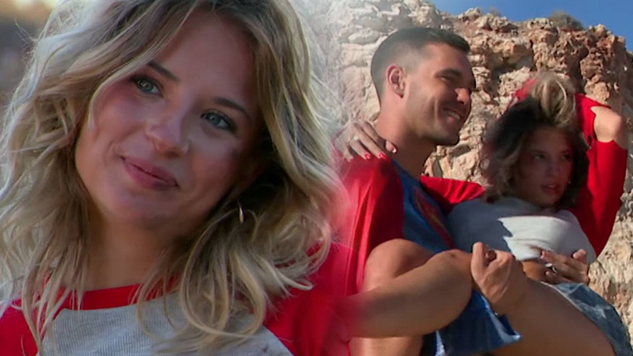 19-letna Nuša Šebjanič v šovu Sanjski moški Hrvaške med fotografiranjem v kostumih superjunakov