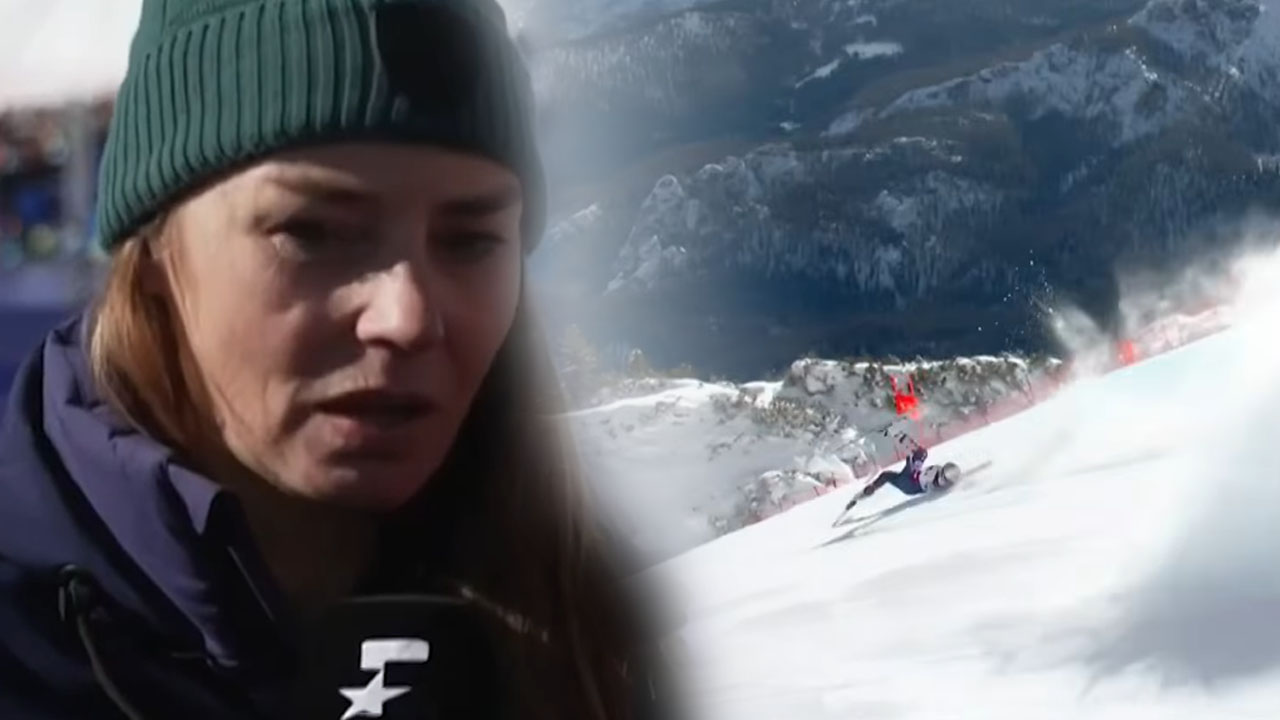 Znana poškodba Lindsey Vonn po hudem padcu na olimpijskem smuku v Crans Montani