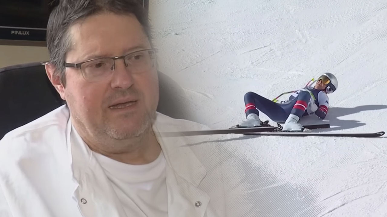 Slovenski zdravnik o poškodbi Lindsey Vonn po padcu na smukaški tekmi v Cortini d'Ampezzo