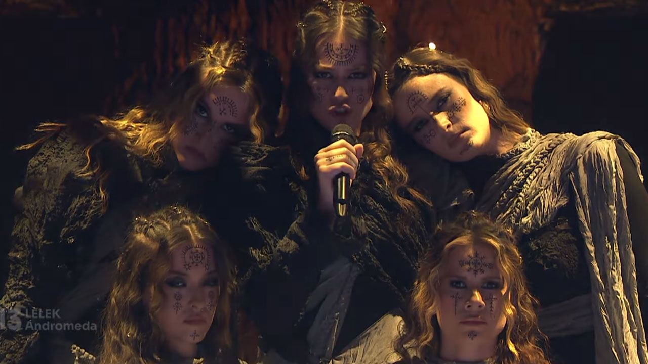 Zasedba Lelek ob zmagi na Dori 2026 s pesmijo Andromeda