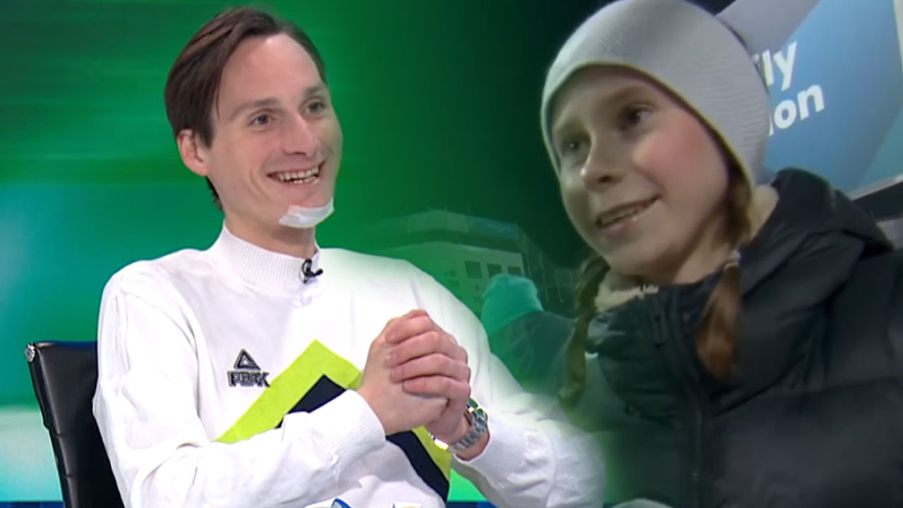 Domen Prevc v studiu Odmevi govori o sestri Emi Prevc po olimpijskih igrah Milano Cortina 2026