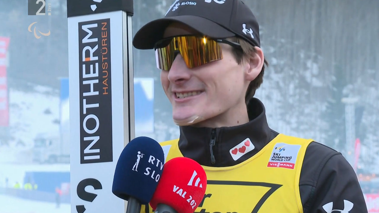 Domen Prevc nasmejal z izjavo po rekordnem poletu na Kulmu