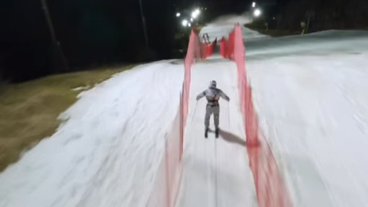 Filip Flisar med adrenalinskim spustom z vrha Pohorja drvel preko 120 kmh