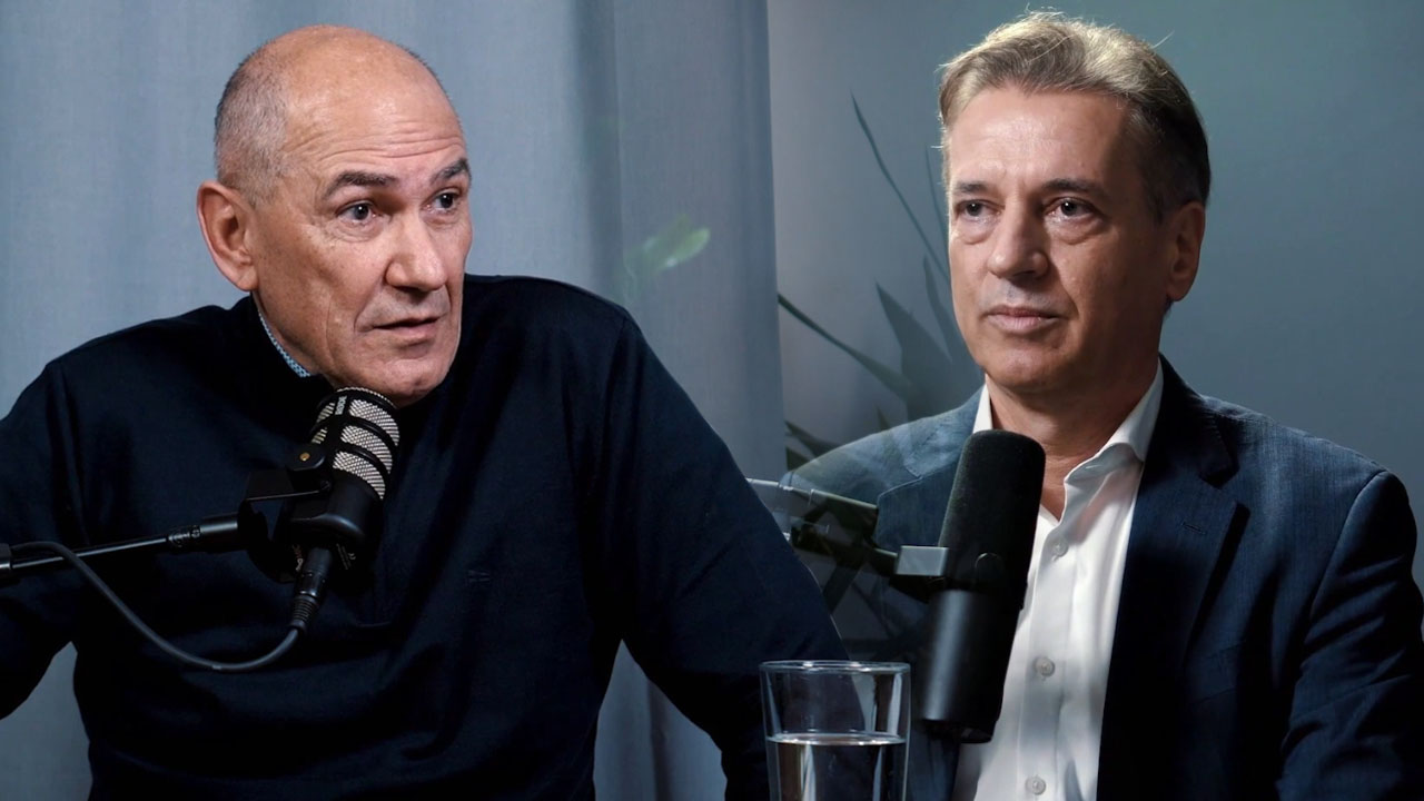 Janez Janša in Robert Golob prvič skupaj v podkastu AIDEA, ki ga vodi Klemen Selakovič