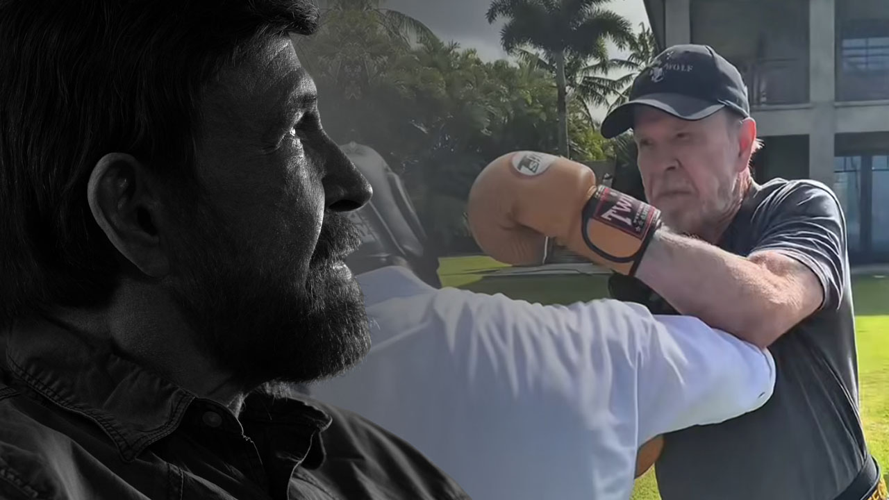 Chuck Norris objavil zadnji posnetek pred smrtjo, ko je boksal za rojstni dan 