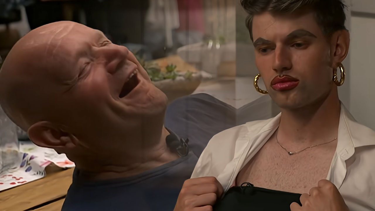 Tekmovalci šova Kmetija med smehom po imitaciji Carmen Osovnikar