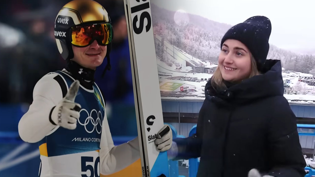 Domen Prevc in njegovo dolgoletno dekle Špela Ravnik, ki je zaposlena kot učiteljica