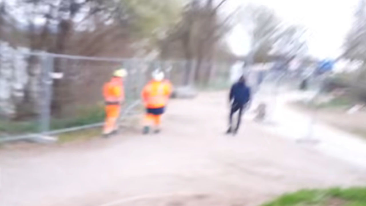 Gradbišče kanala C0 pri Stožicah, kjer je prišlo do spornega incidenta