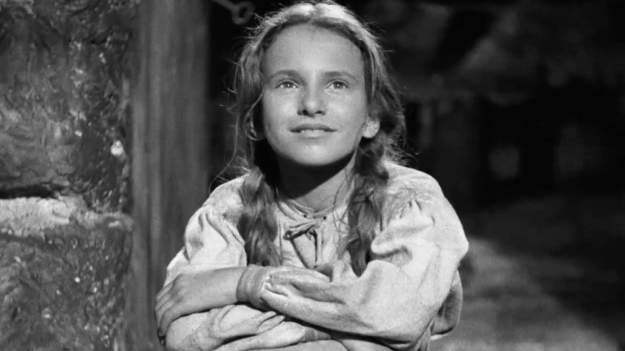 12-letna Zdenka Logar Povšič kot sirota Mojca v filmu Kekec iz leta 1951
