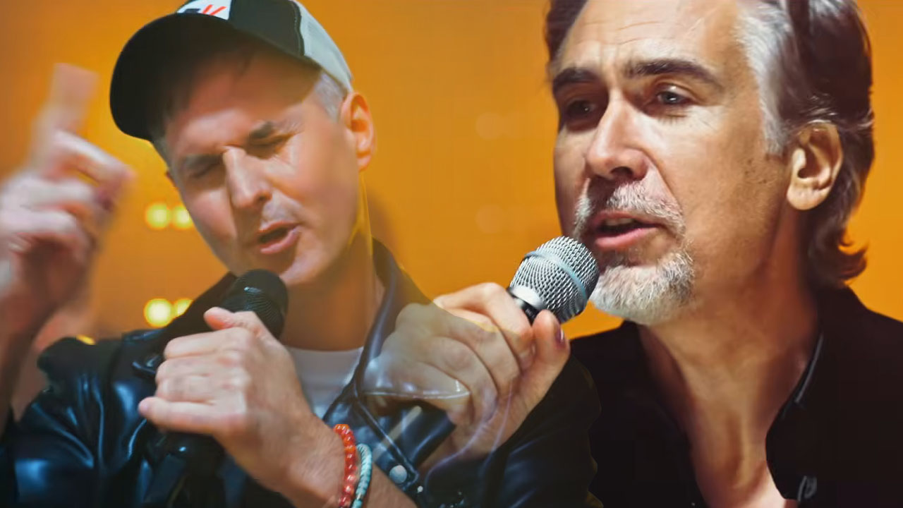 Jan Plestenjak in Rok Lunaček iz skupine Flirrt za duet Prazna postelja