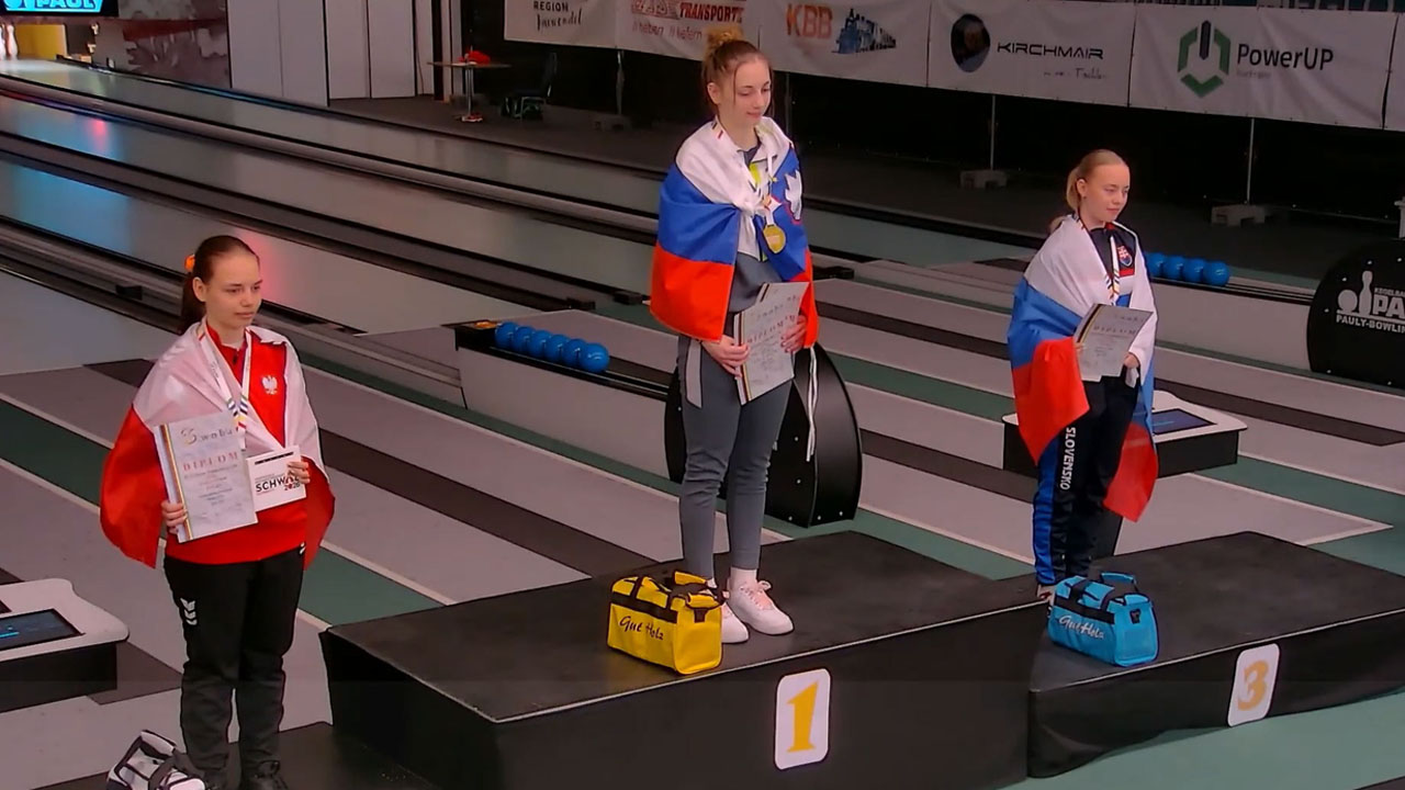 Slovenska kegljačica Brina Janjić na evropskem prvenstvu v kegljanju za mlade podrla svetovni rekord