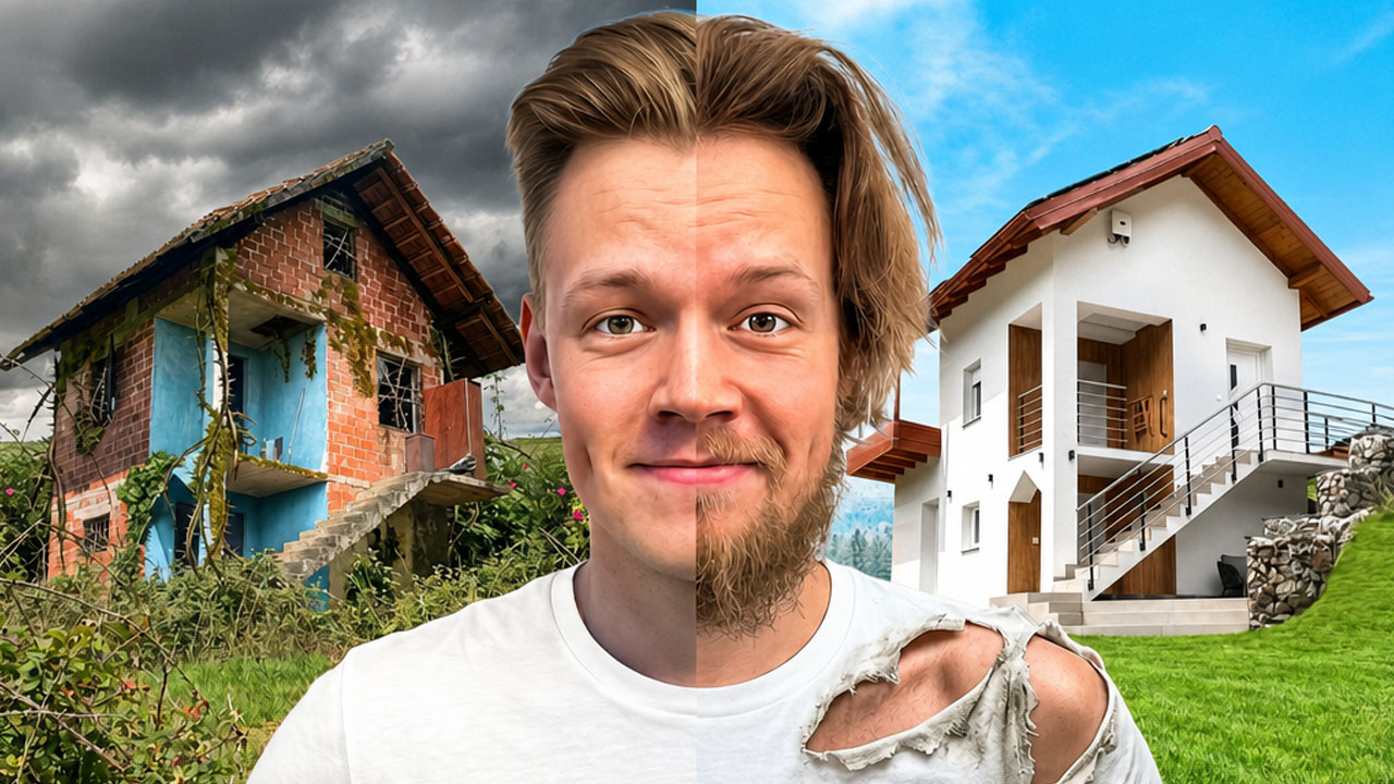 Justus Reid končal s prenovo hiše, ki jo je v hrvaškem Zagorju kupil za 5 tisoč evrov