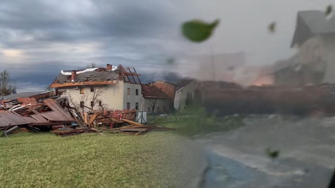 Pretresljivi posnetki iz Komende, ki jo je 10. junija prizadelo močno neurje