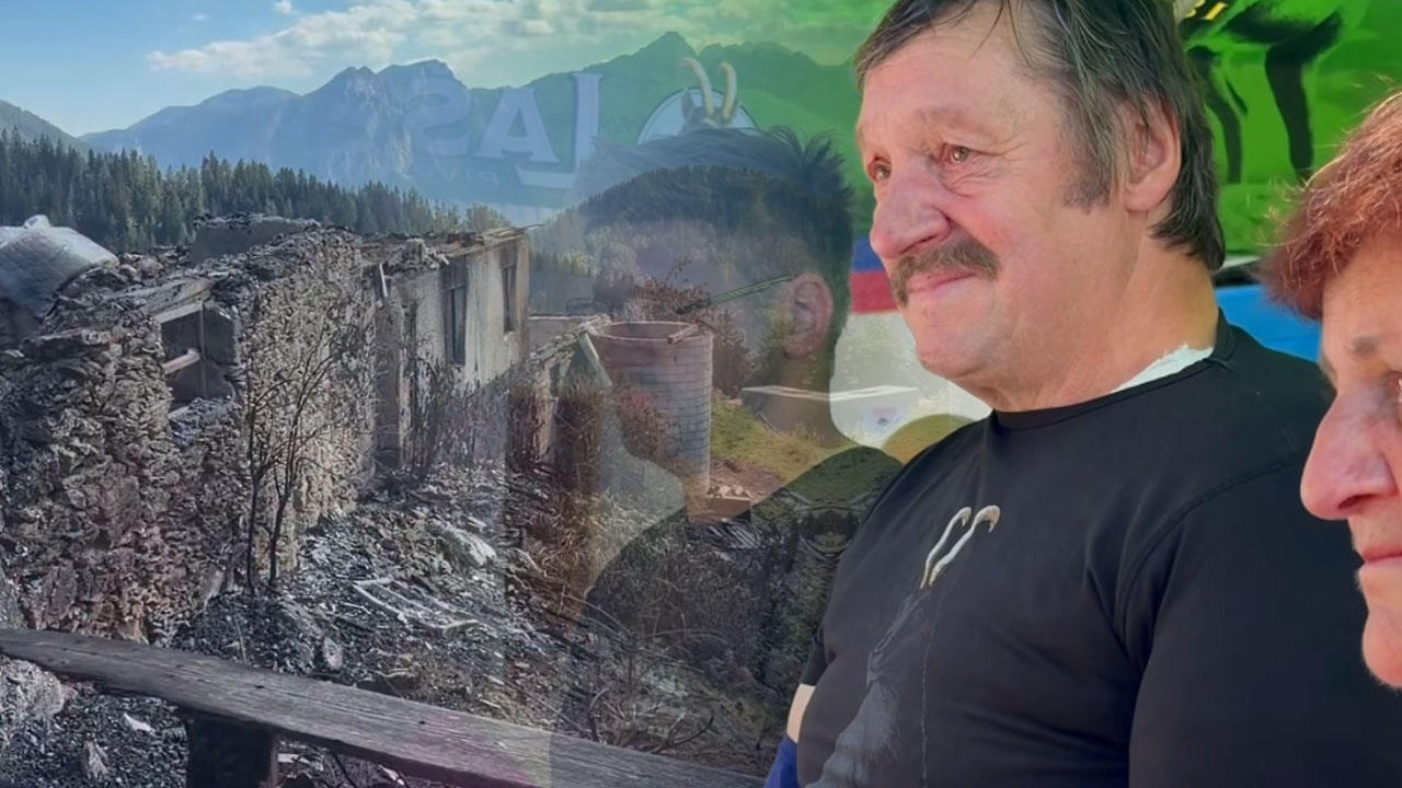 Janez Janša obiskal kmetijo Bukovnik, ki jo je uničil požar