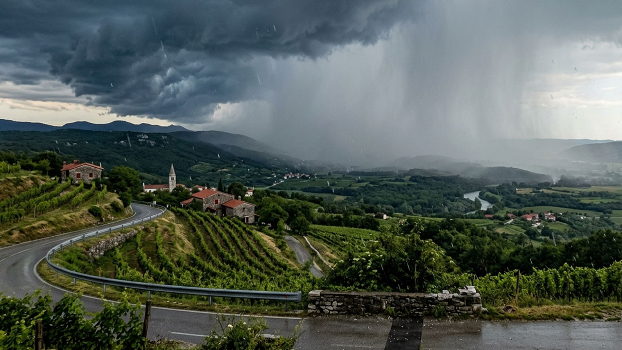 Nad Slovenijo prihajajo nove nevihte, možnost debele toče