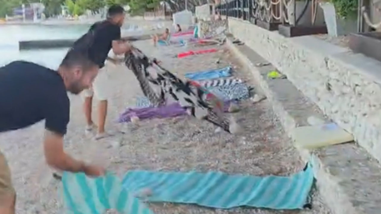V Makarski odstranili brisače in senčnike, s katerimi so turisti rezervirali prostor na plaži