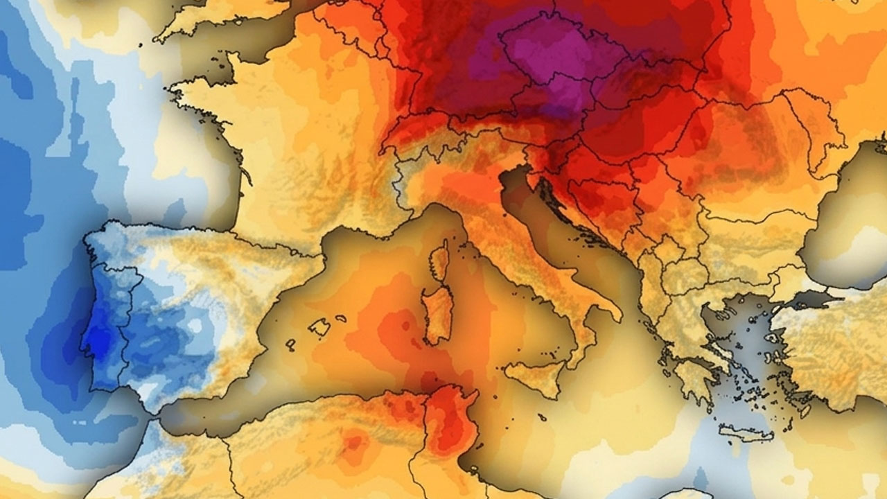 Predvidena odstopanja temperatur v prvem tednu avgusta