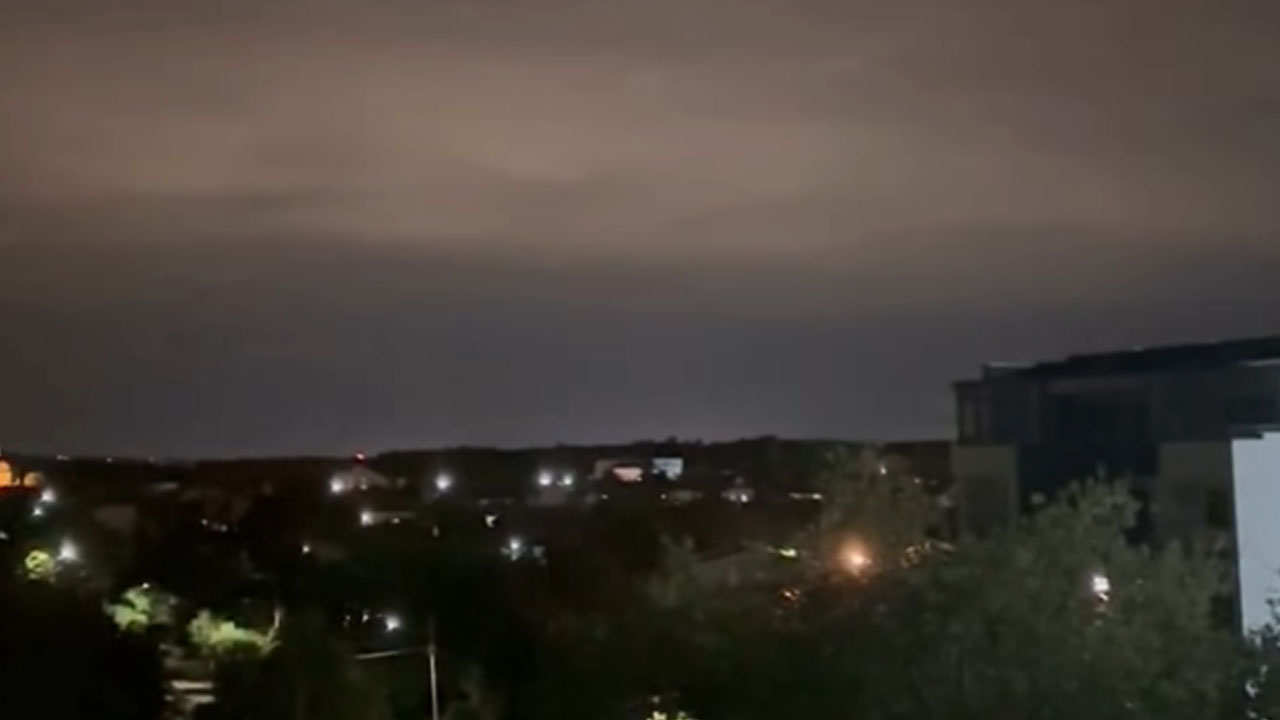 Nenavadna svetloba v bližini mesta Pančevo v Srbiji