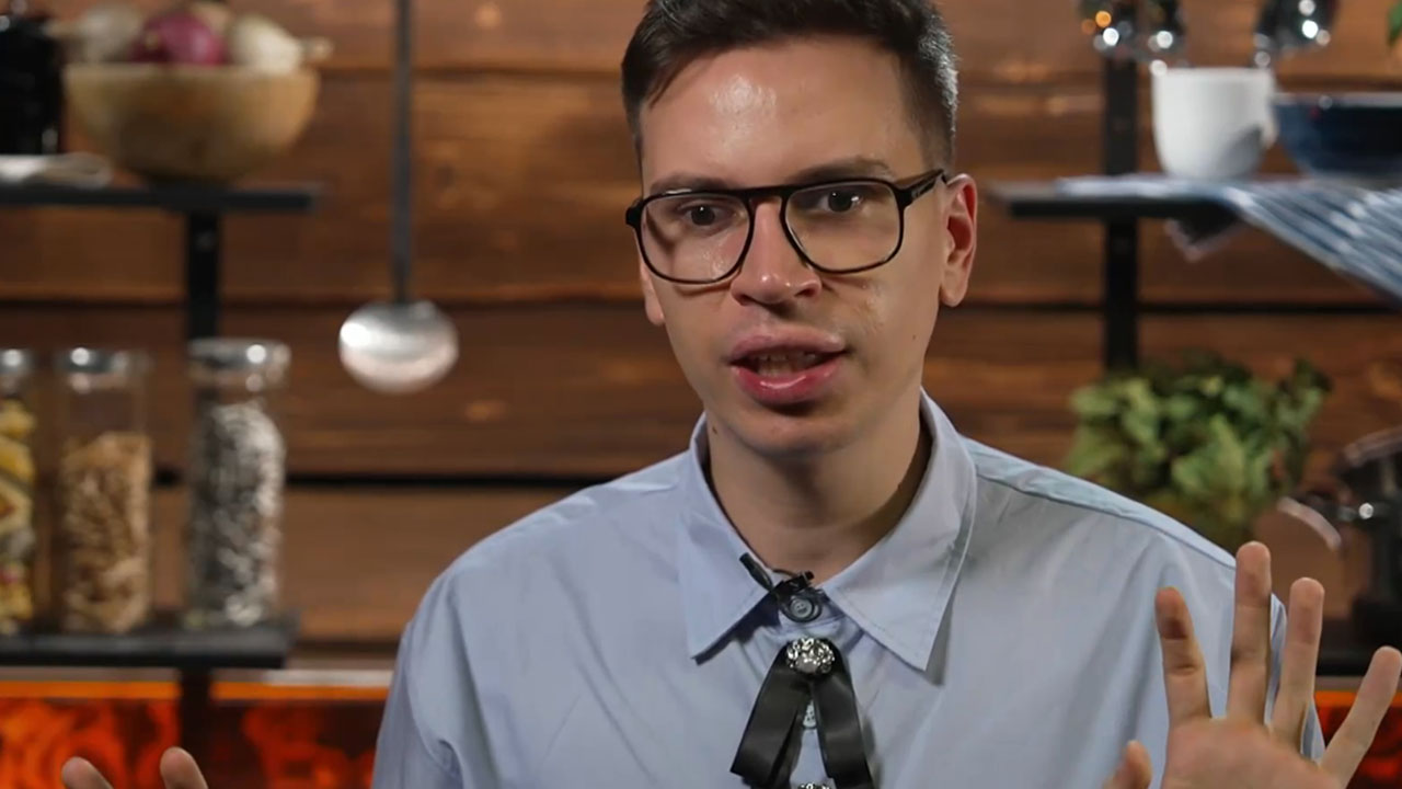 Ian Rožac med pripravi morske žabe v šovu MasterChef Slovenija