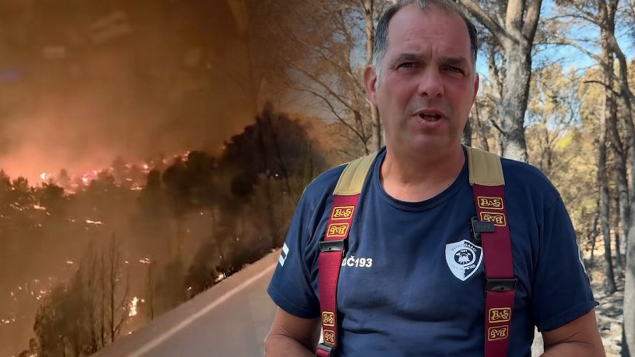 Slovenski gasilec Matjaž Merkužič pomagal gasiti požar na Braču
