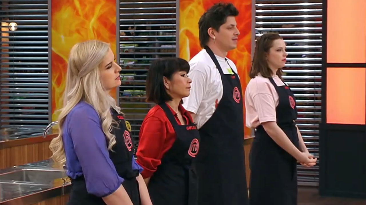 Tekmovalci v šovu MasterChef Slovenija med izločitvenim testom