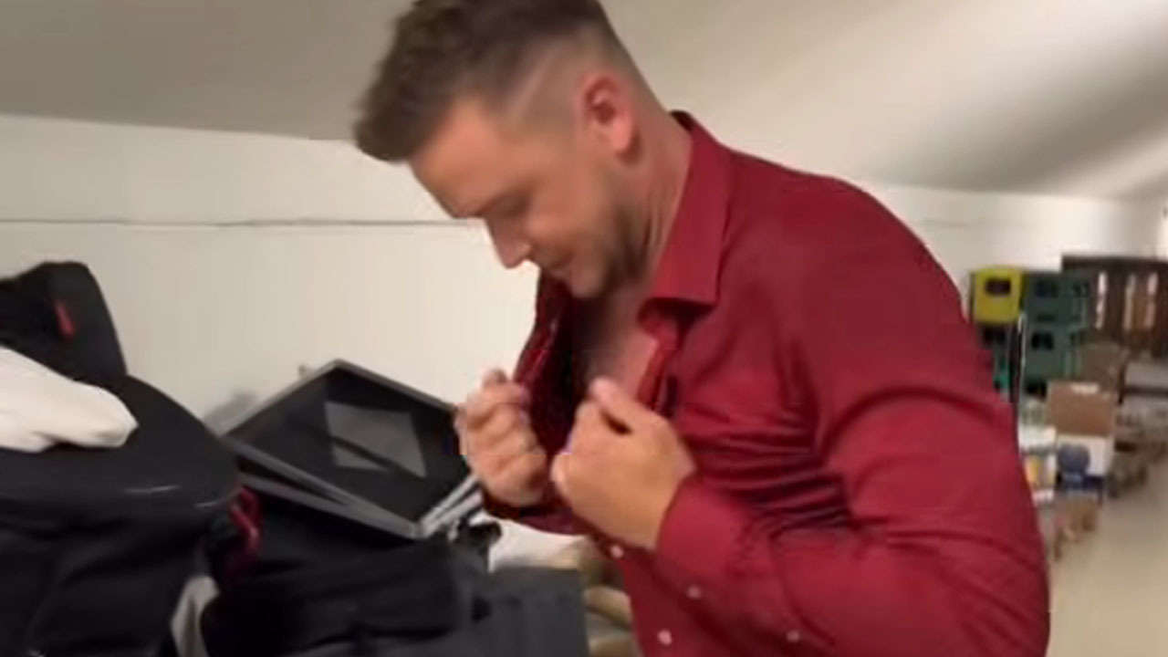 Luka Basi v zakulisju koncerta Luka Basi X