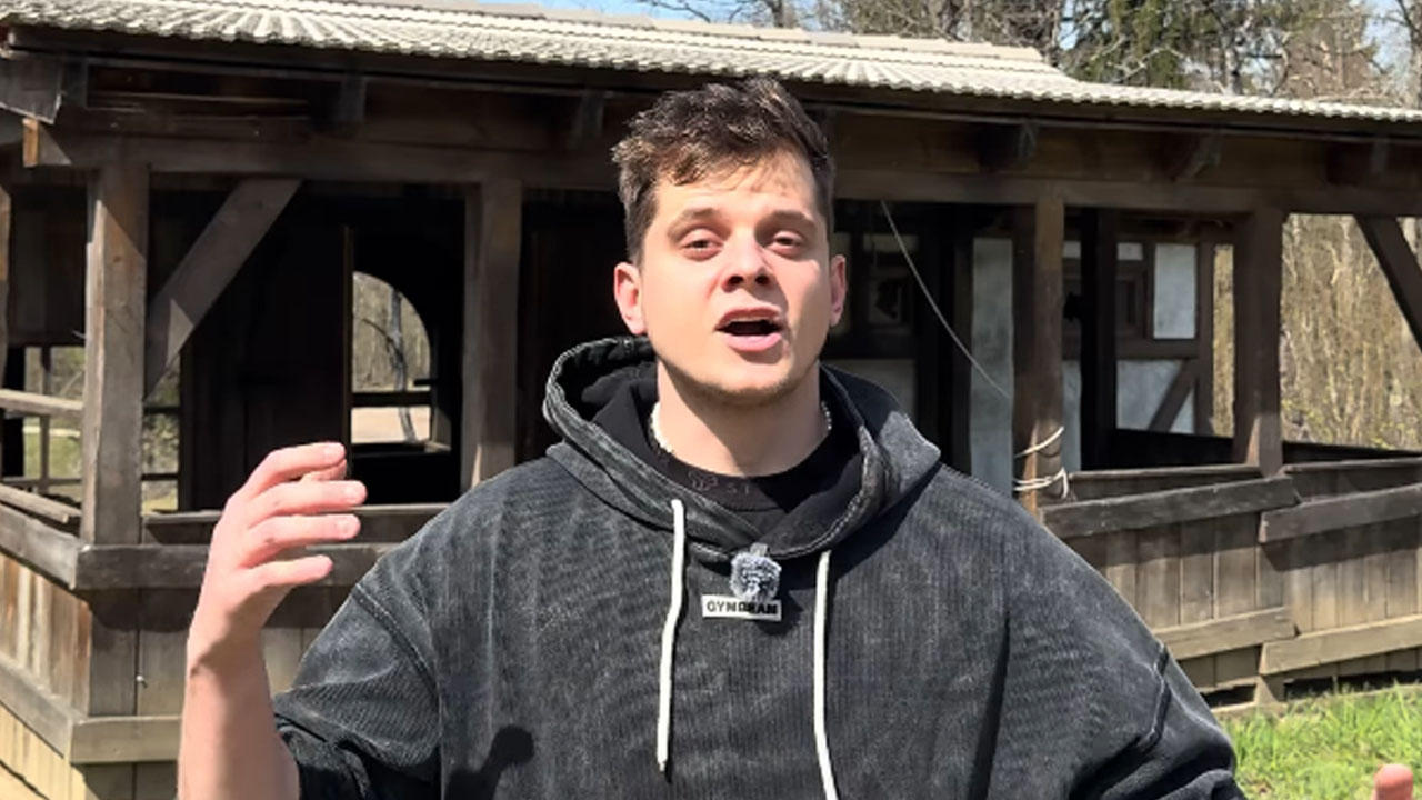 Tim Novak na posestvu Kmetije